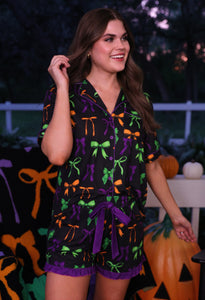 Bow Bewitched Ruffle Pajama Set