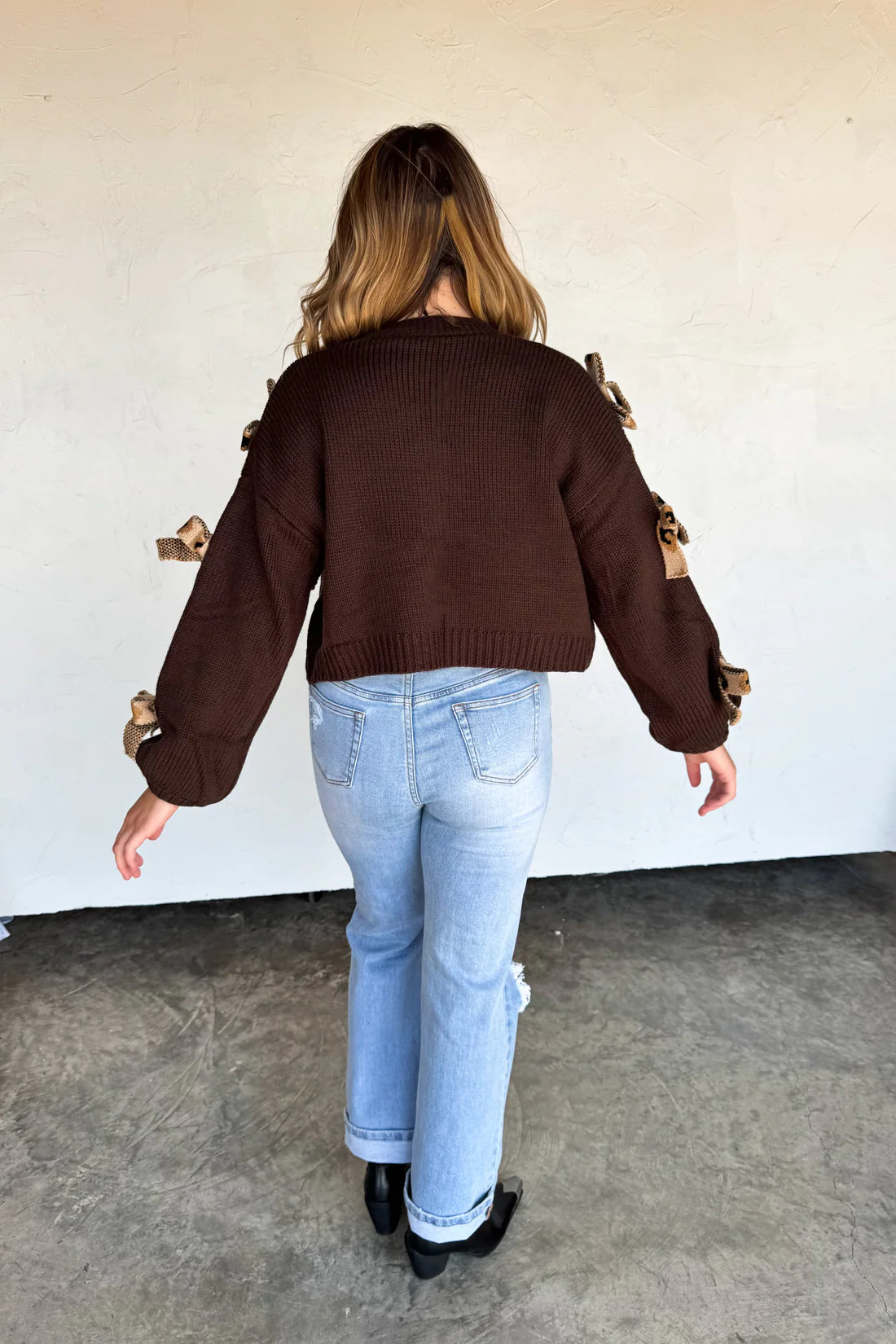 PREORDER- SLOANE BOW KNIT CARDIGAN (Closing orders Wednesday 9/17 @ 8 PM CST)