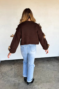 PREORDER- SLOANE BOW KNIT CARDIGAN (Closing orders Wednesday 9/17 @ 8 PM CST)