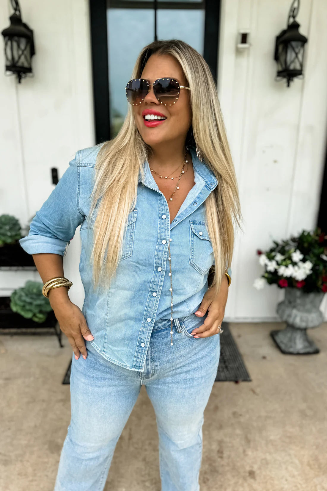 PREORDER- DOLLY DENIM TOP (Limited Quantities)