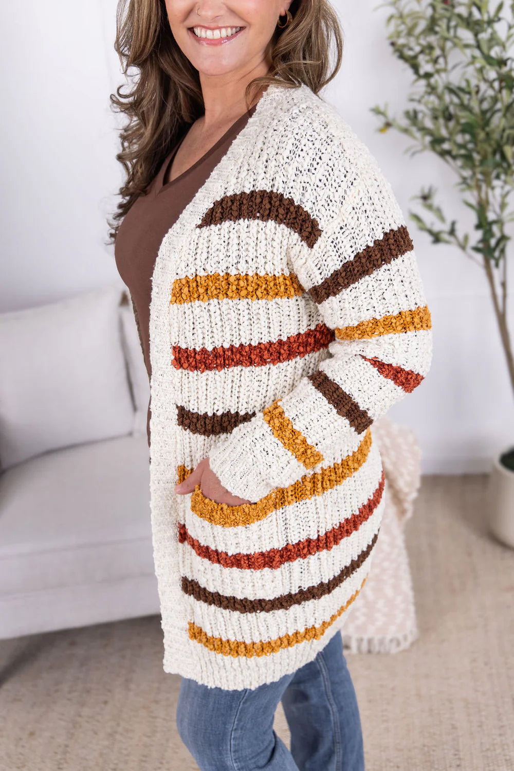 Monica Stripe Cardigan