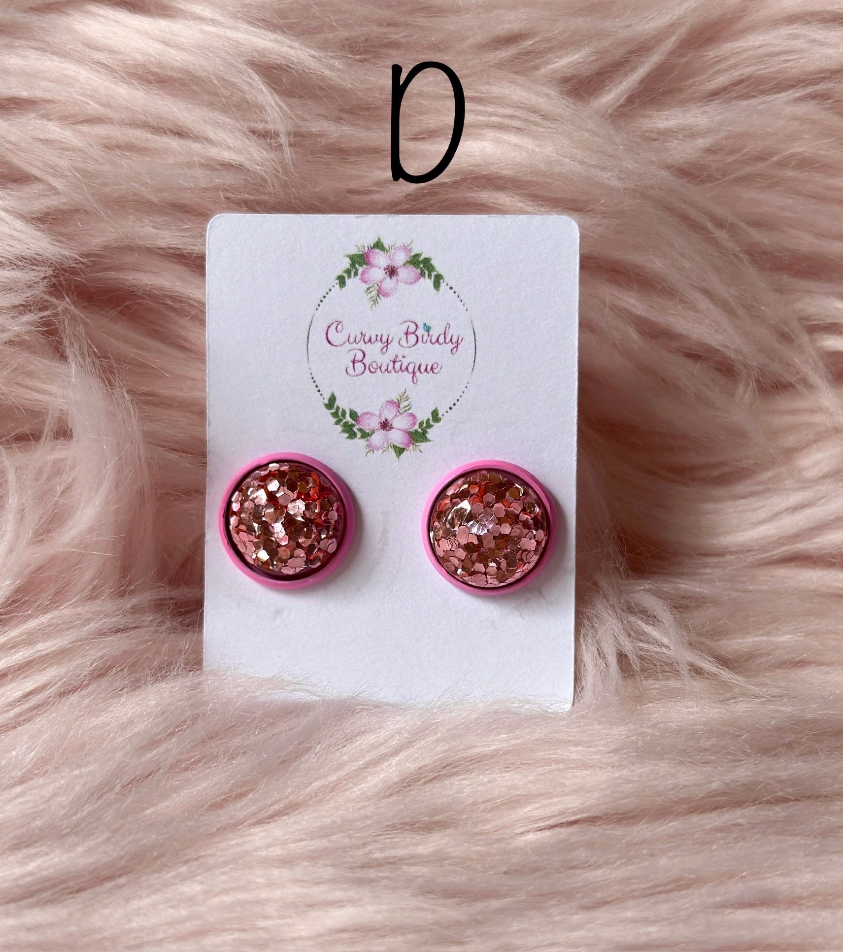 Breast Cancer Stud Earrings