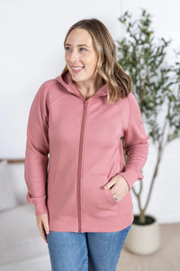 Scuba FullZip Hoodie - Rose