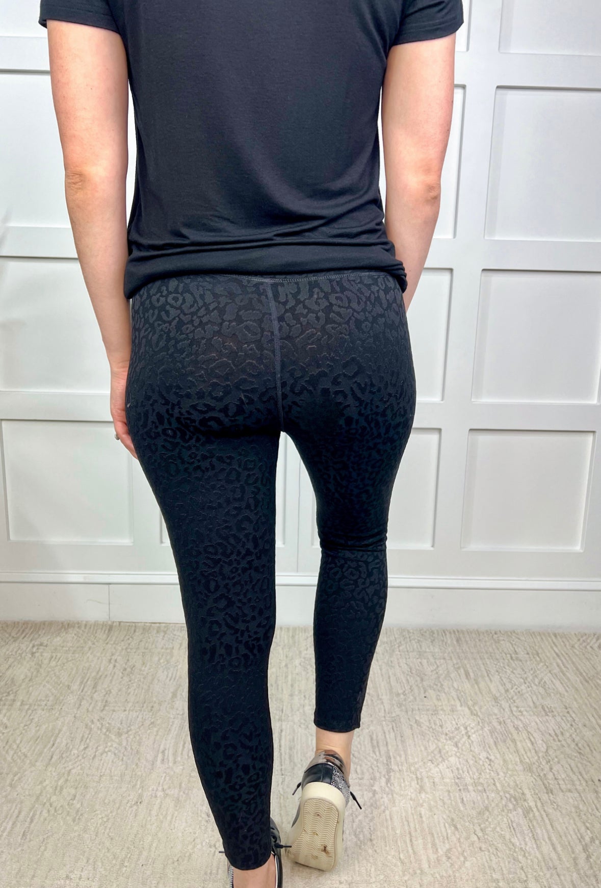 Jess Textured Leopard Leggings