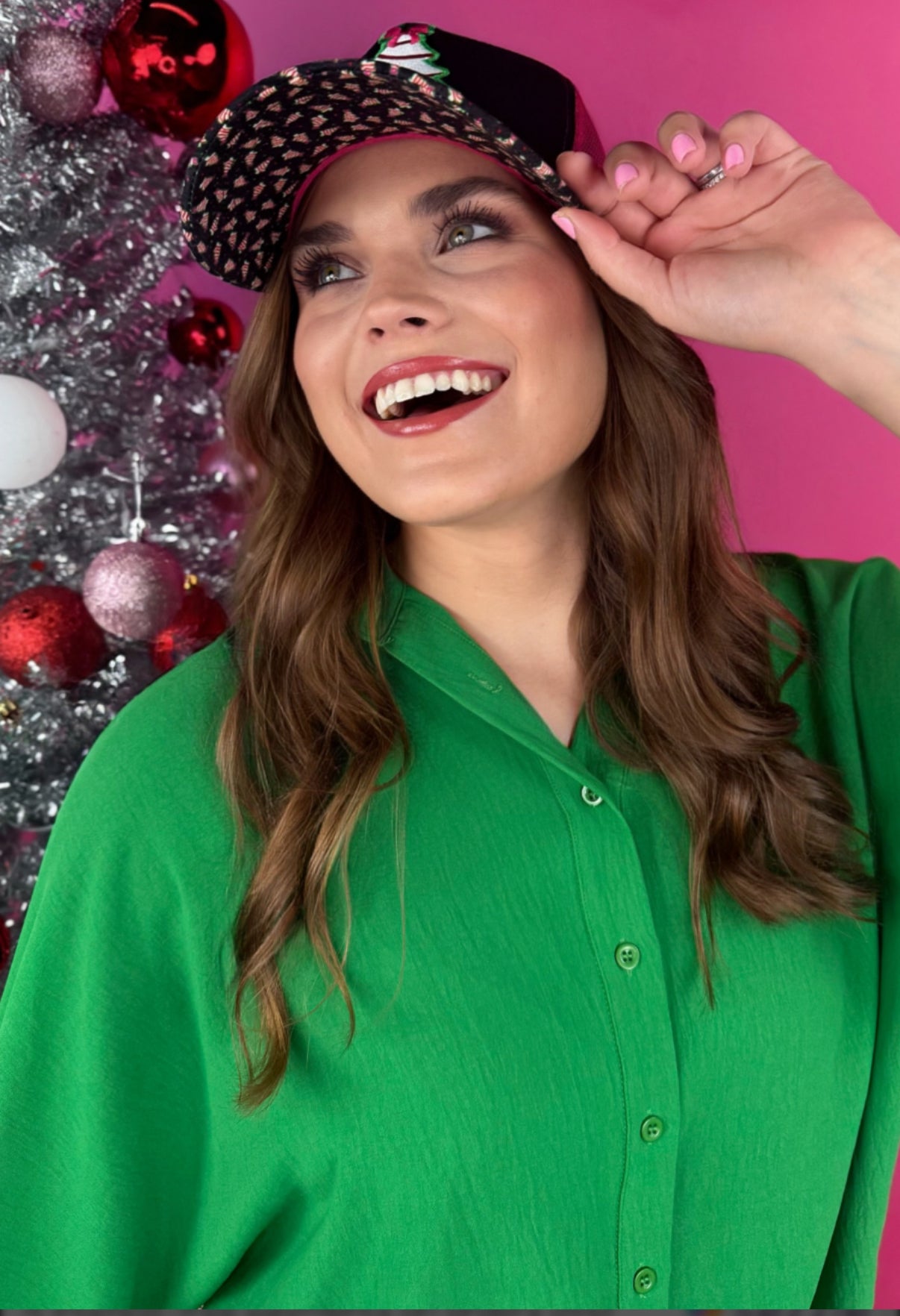 Bow Christmas Treat Trucker Hat