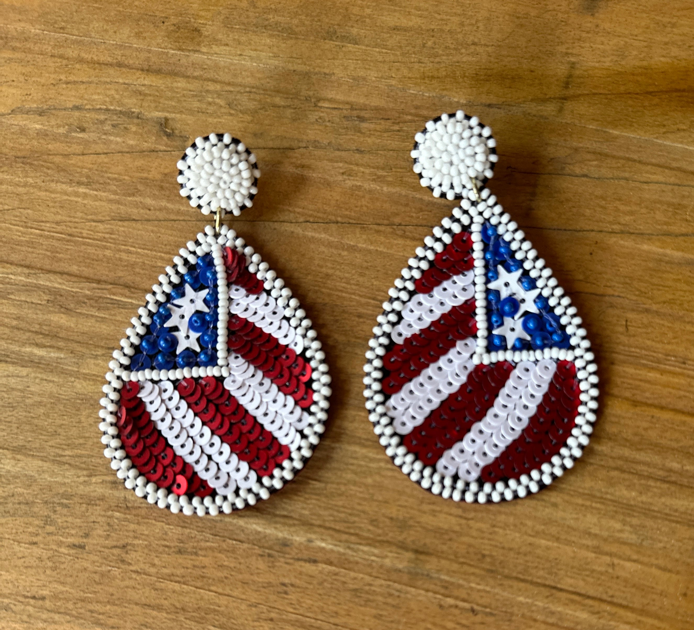 Flag Earrings