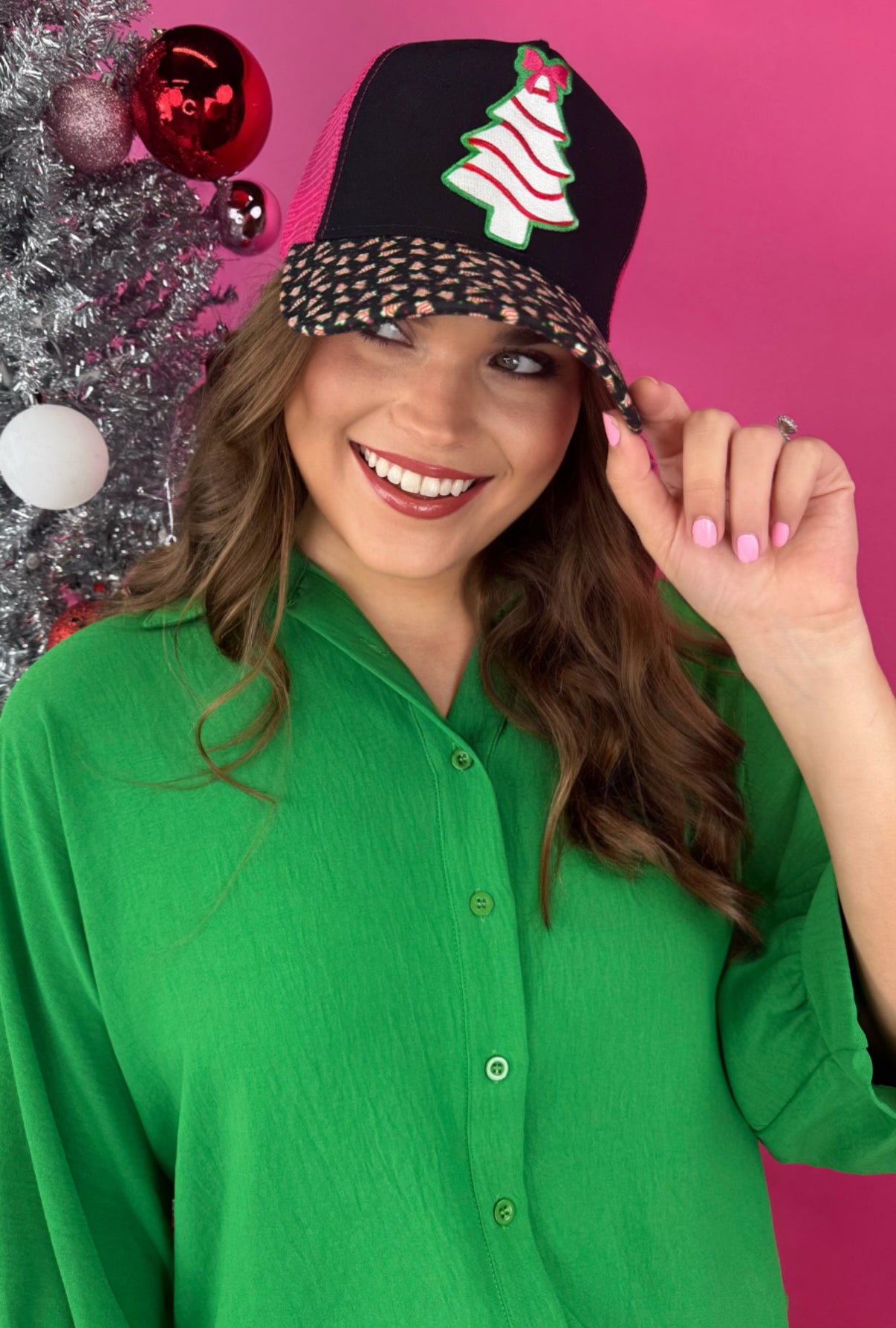 Bow Christmas Treat Trucker Hat