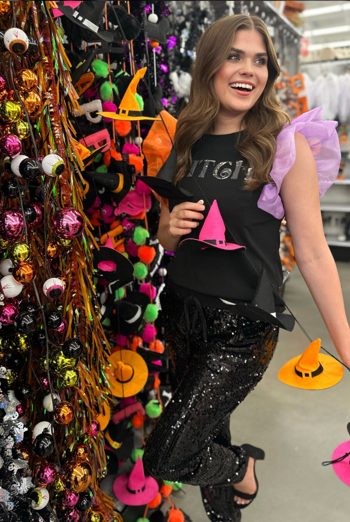 Witch Sequin Top
