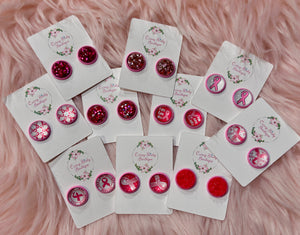 Breast Cancer Stud Earrings