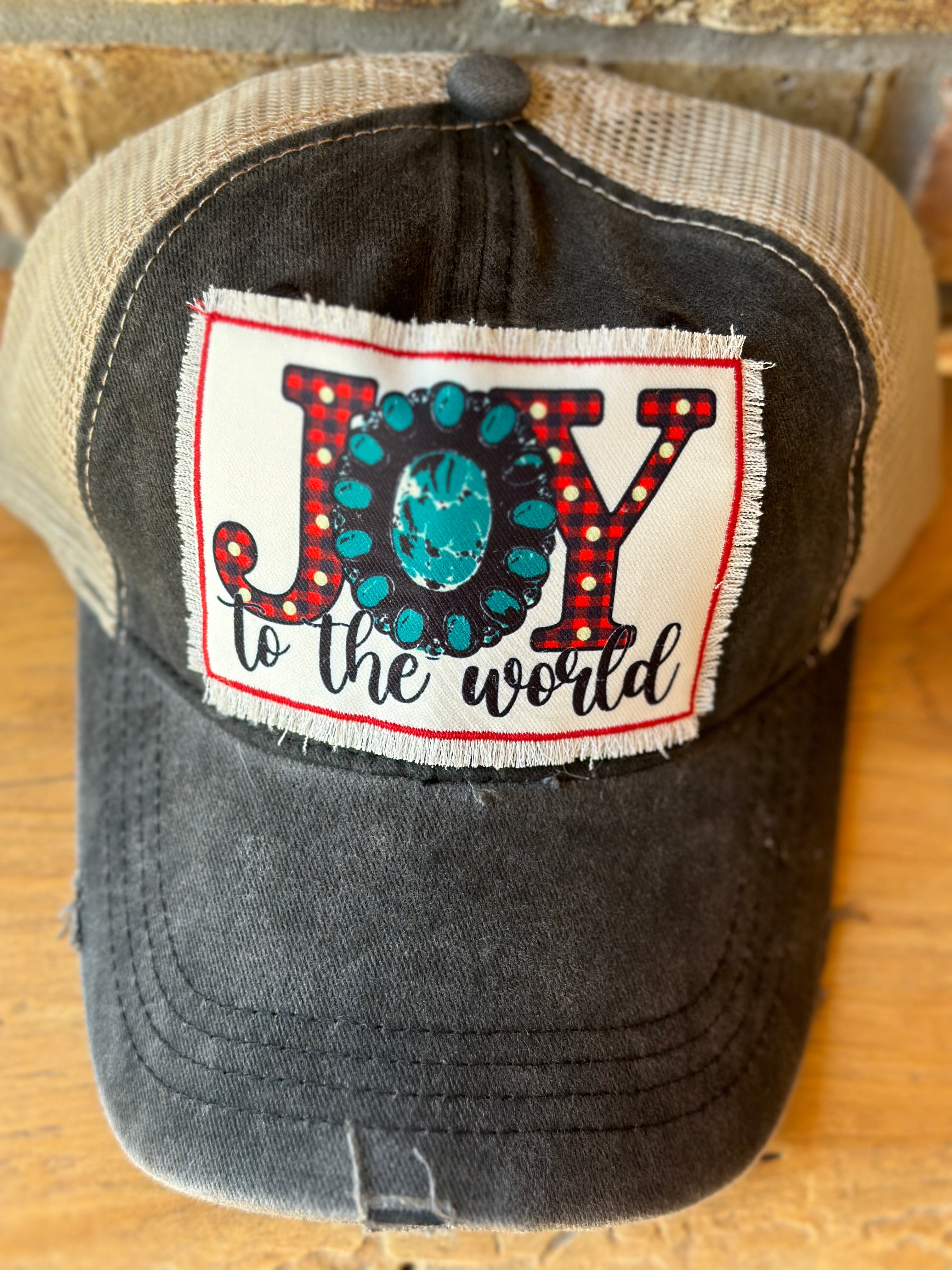 Joy To The World Ponytail Hat