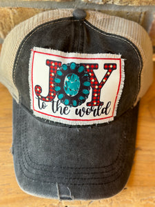 Joy To The World Ponytail Hat