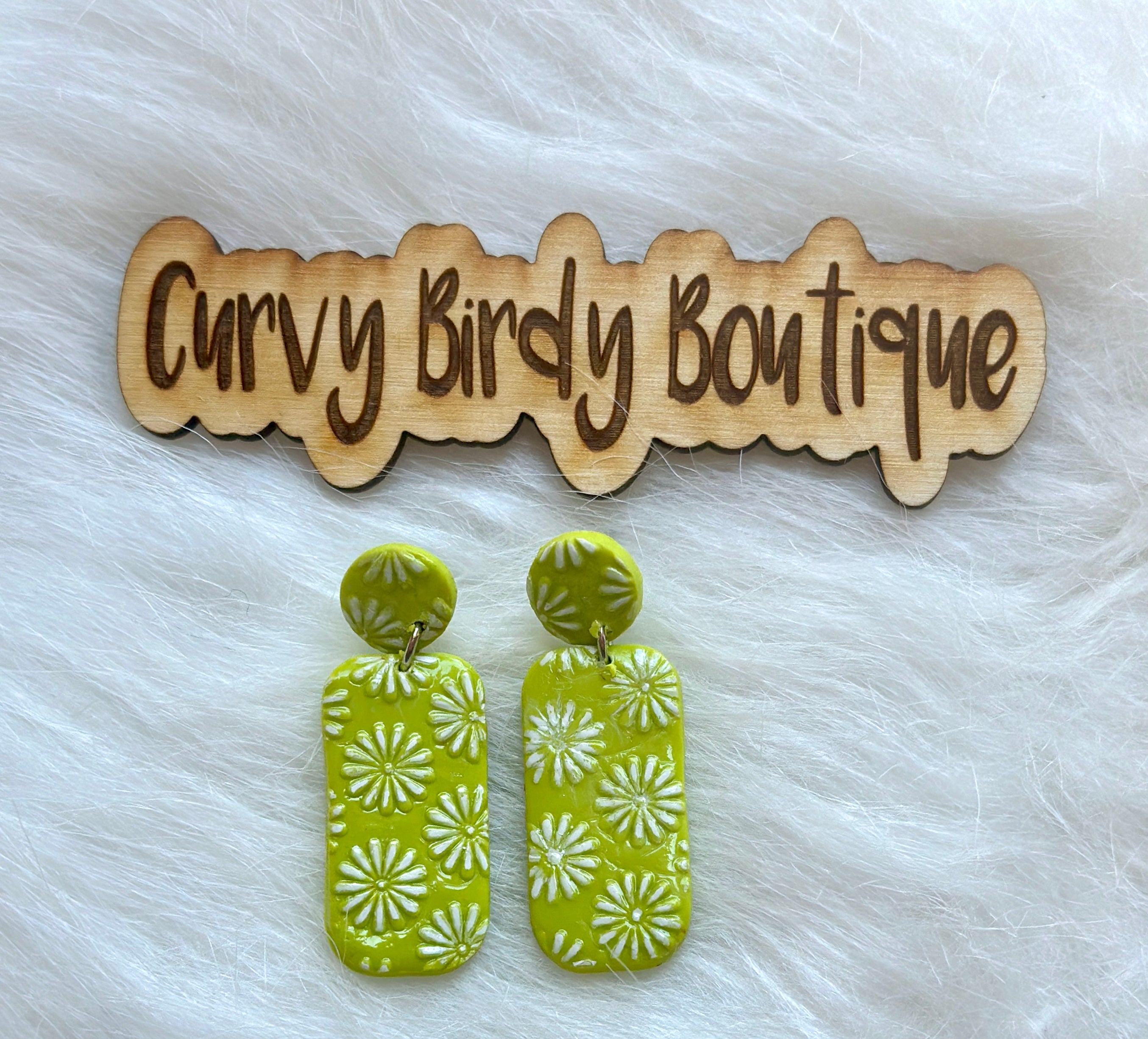 Floral Lime Earrings