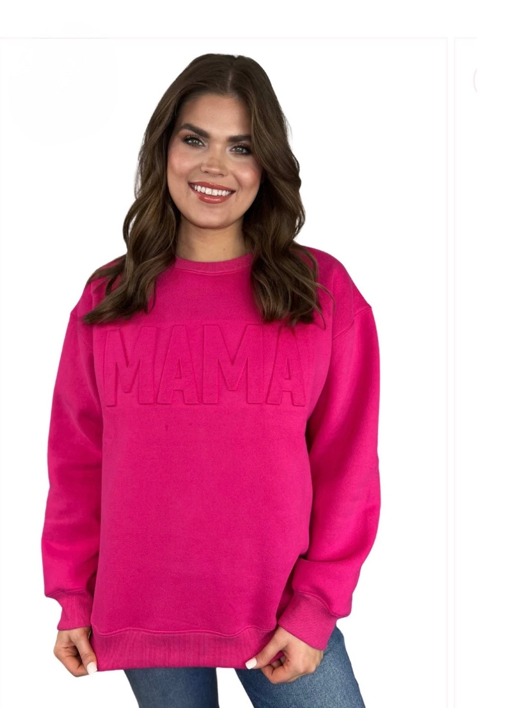 Mama Embossed Sweatshirt