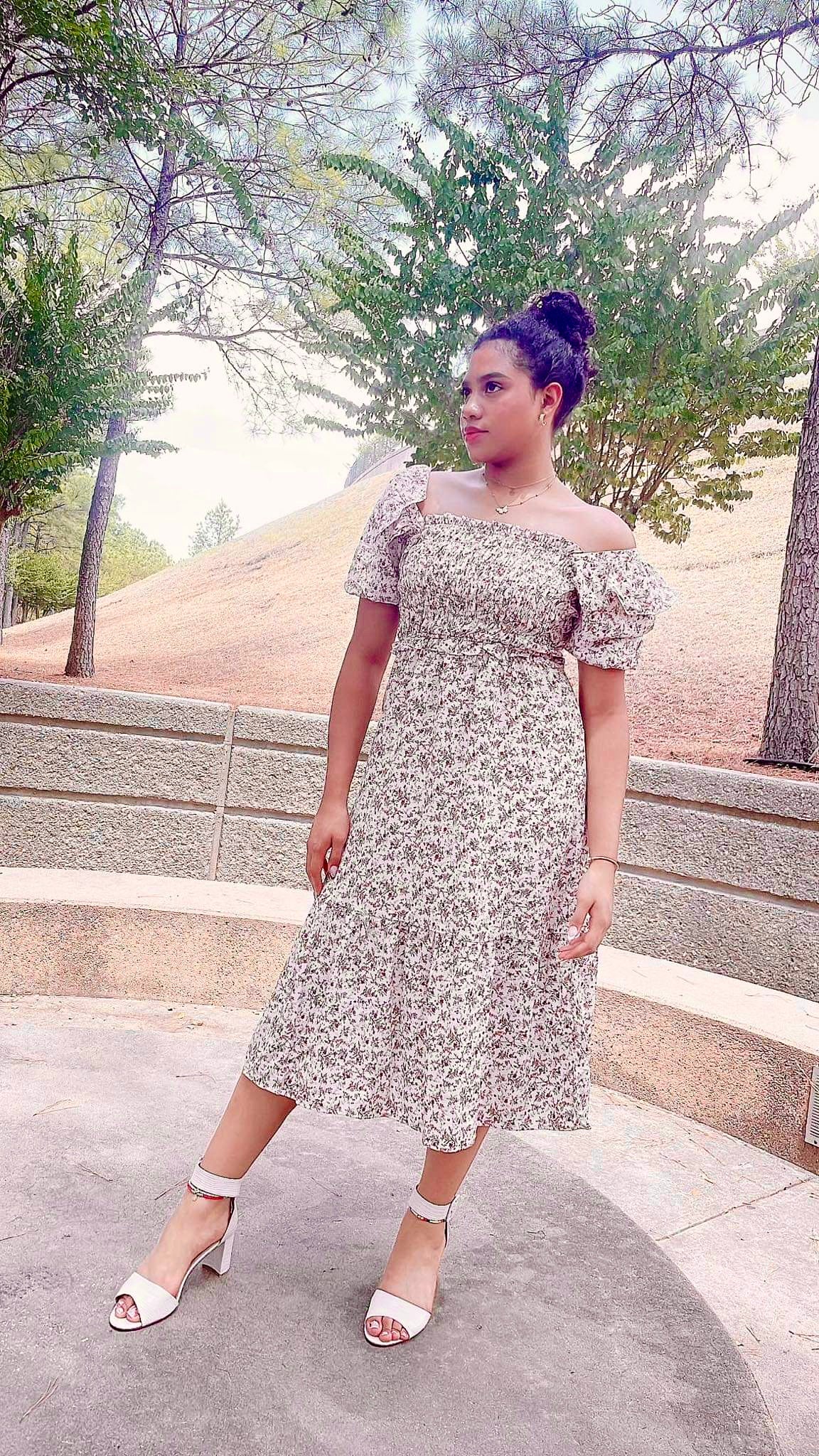 rosemary printed midi dress Rosemary Printed Midi Dress