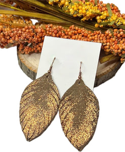 Suede Glitter Fringe Earrings