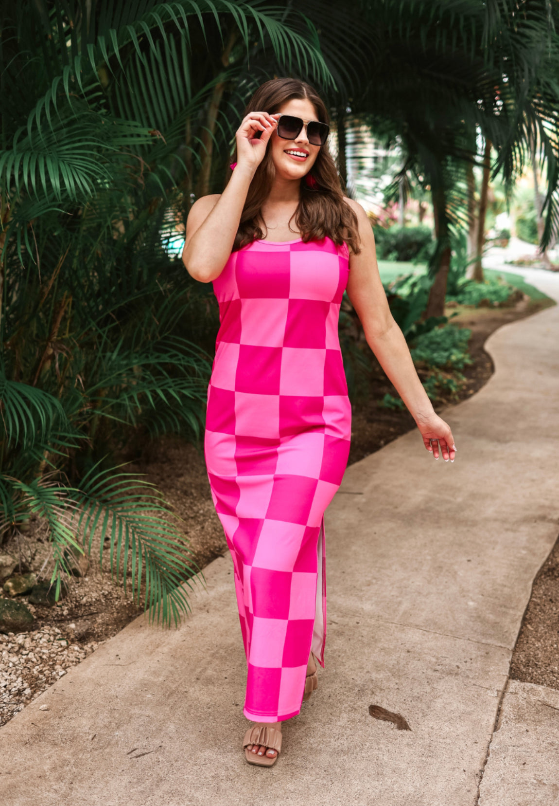 Checked Out Checkered Dress