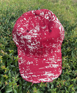 Splatter Hat in Maroon