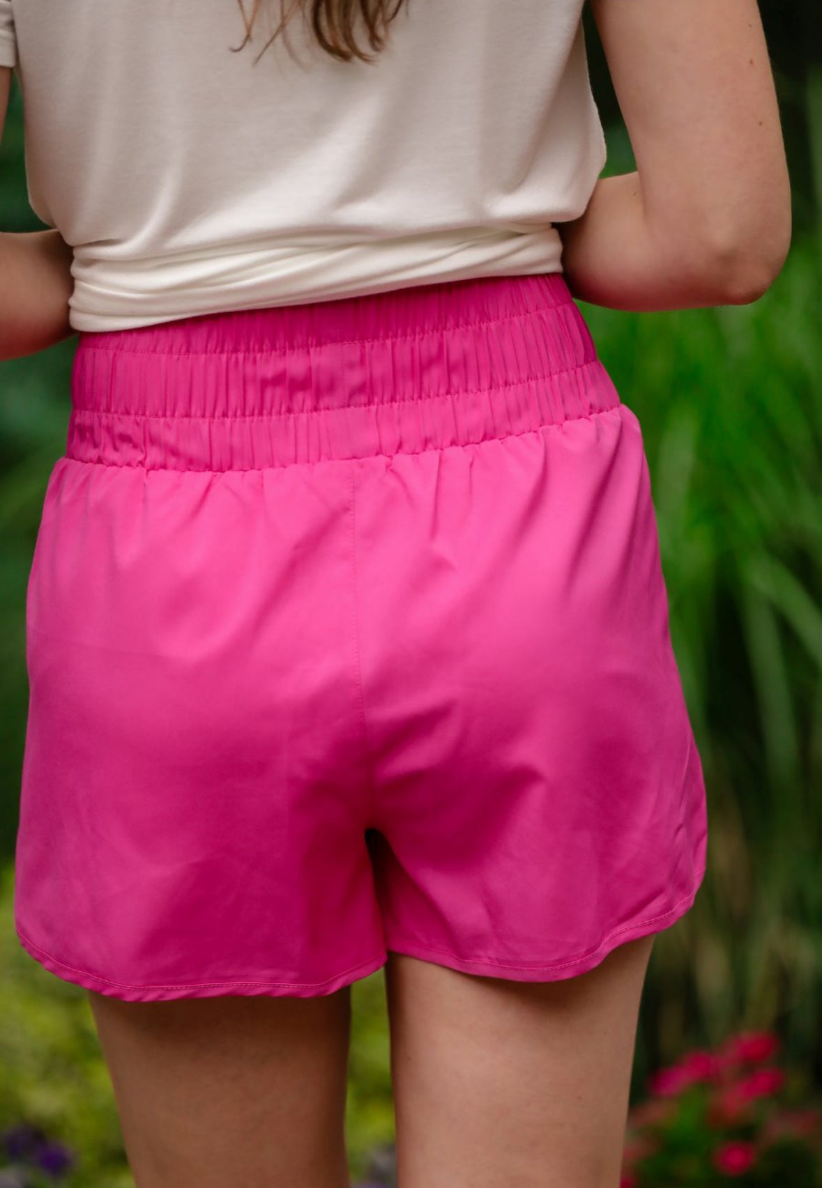 Finish Line Active Wear Shorts in Hot Pink