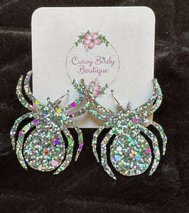 Sparkly Spider Earrings