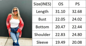 Starstruck Ombre Red Cardigan