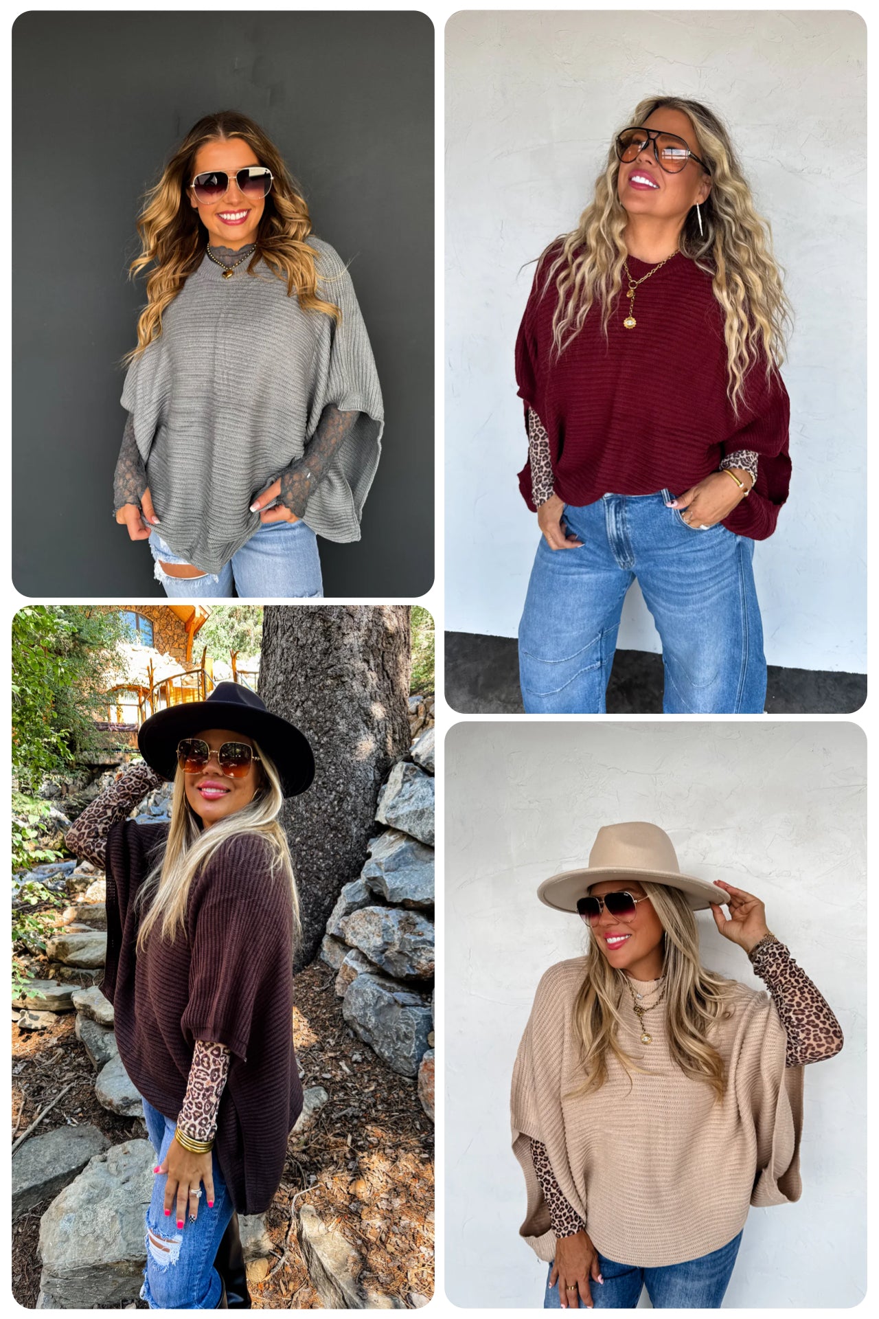 PREORDER- FALL MEG PULLOVER PONCHO (Closing orders Wednesday 10/8 at 8 PM CST)