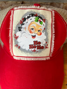 Ho Ho Ho Santa Ponytail Hat