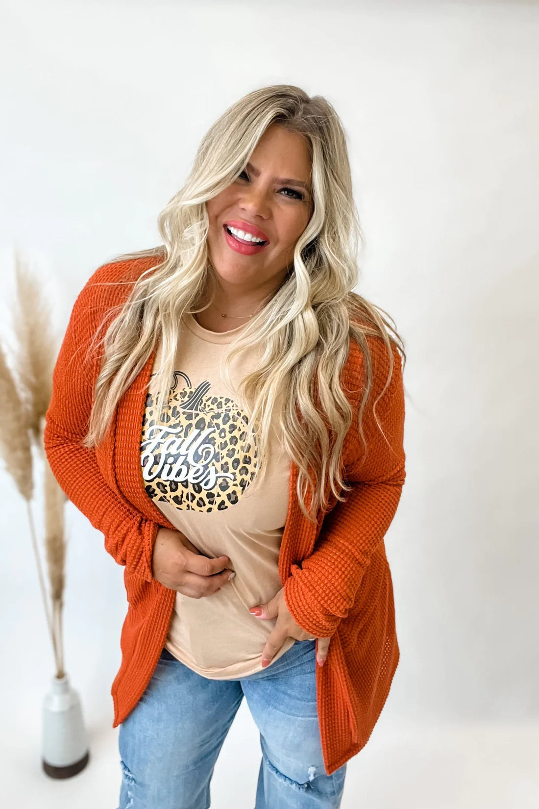 Lola Cardigan in Rust