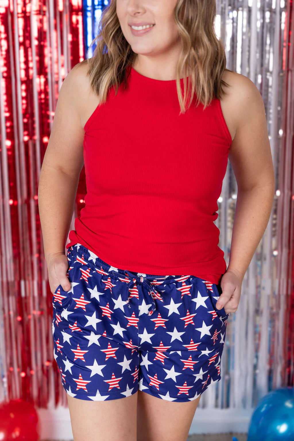 Jamie Shorts - Navy Stars and Stripes