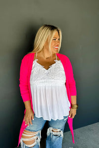 Sierra Cardigan in Fuchsia