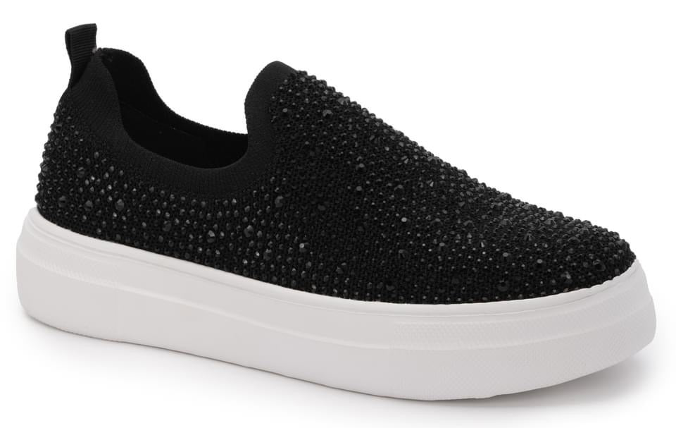 Crystal Black Slip On