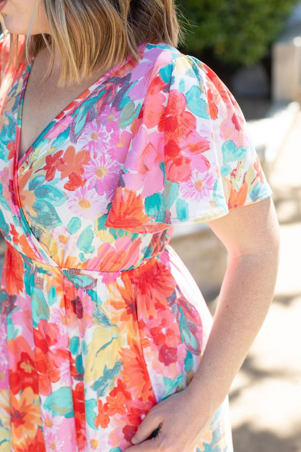 Millie Maxi Dress - Bright Floral Mix