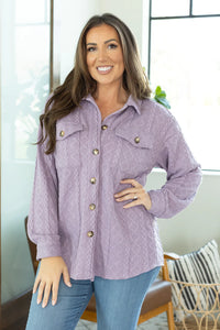 Cable Knit Jacket - Lavender