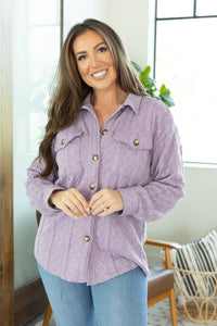 Cable Knit Jacket - Lavender