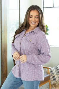 Cable Knit Jacket - Lavender