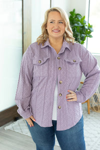 Cable Knit Jacket - Lavender