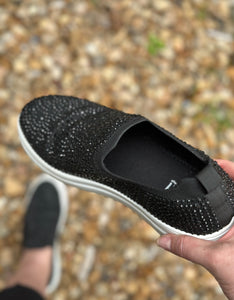 Crystal Black Slip On
