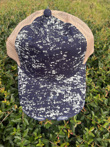 Splatter Hat in Navy