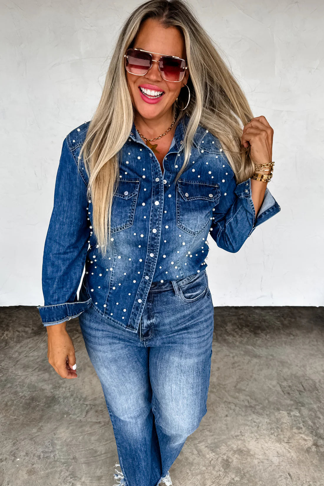 PREORDER- DOLLY DENIM TOP (Limited Quantities)