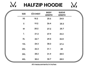 Classic Halfzip Hoodie - Dusty Blue and Grey Floral