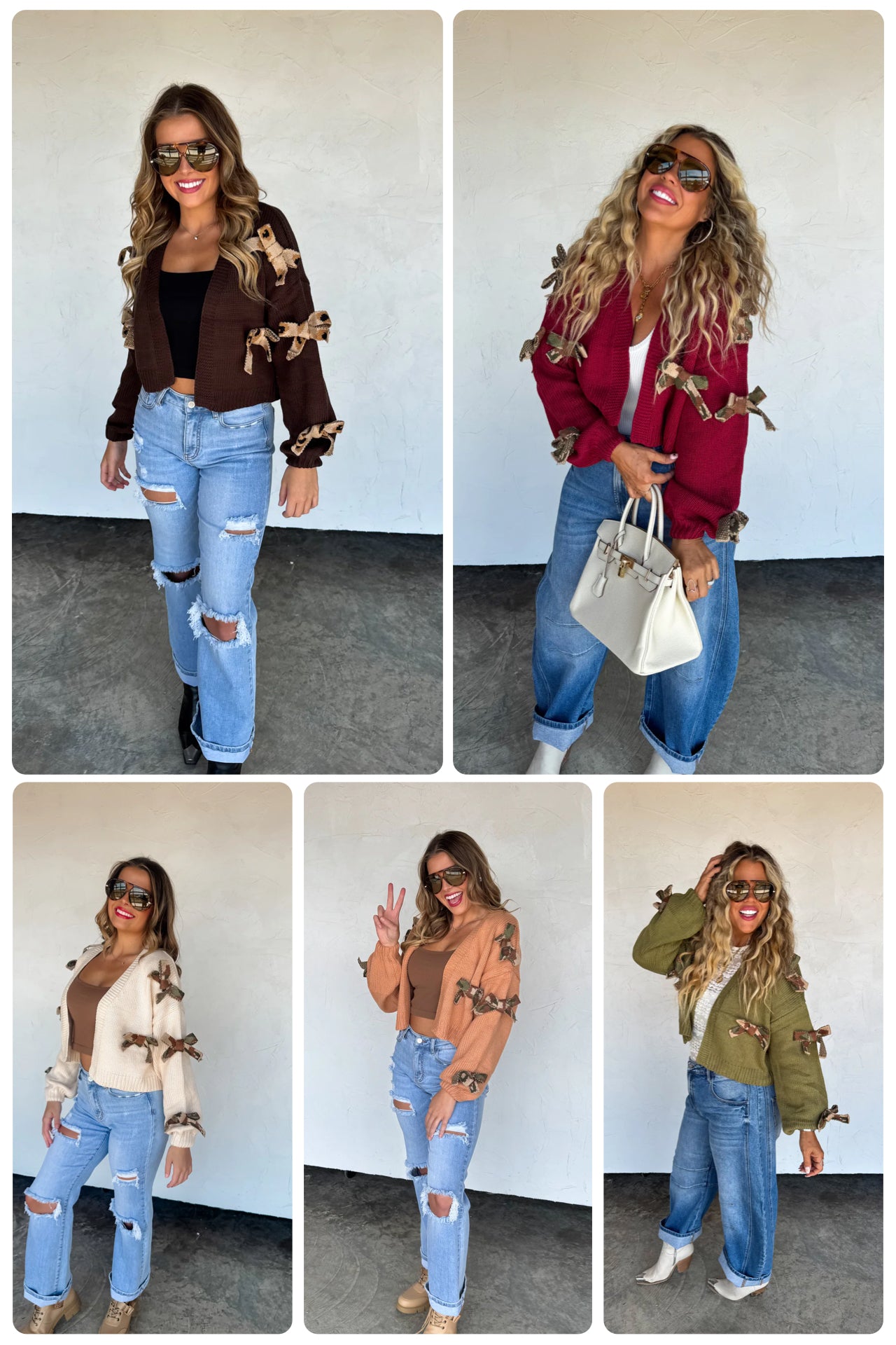 PREORDER- SLOANE BOW KNIT CARDIGAN (Closing orders Wednesday 9/17 @ 8 PM CST)