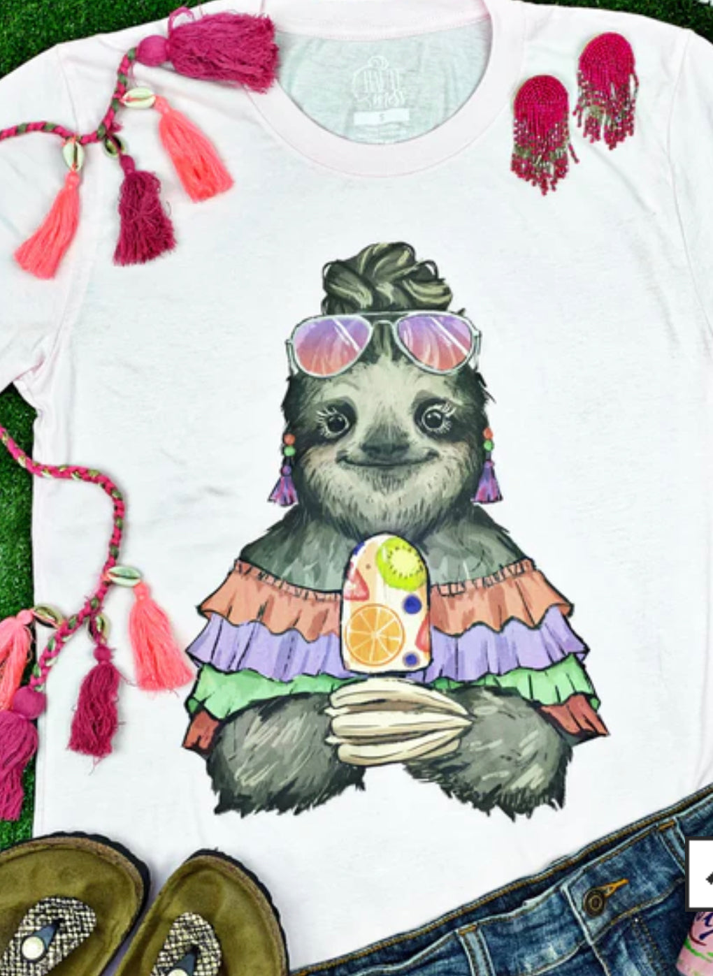 Summer Gerdy Sloth Tee - 2X