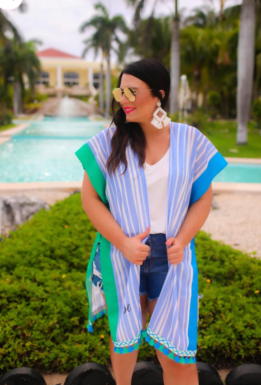 Kendall Pom Pom Kimono