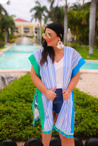 Kendall Pom Pom Kimono