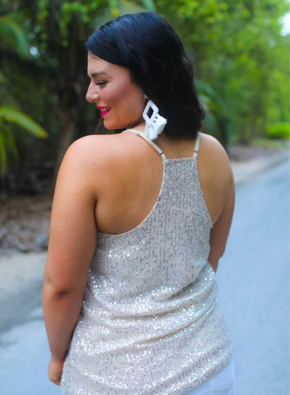 Ashley Sequin Racerback Cami