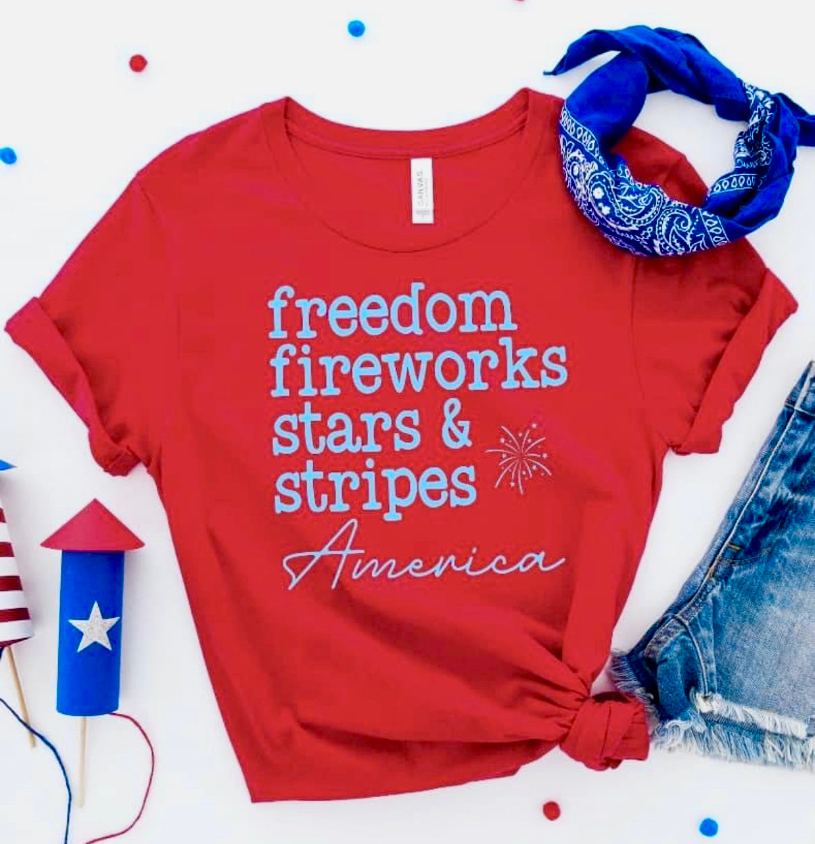 Freedom & Fireworks Tee