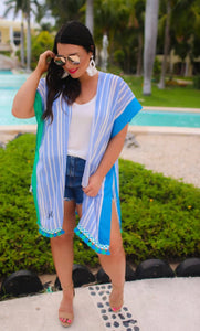 Kendall Pom Pom Kimono