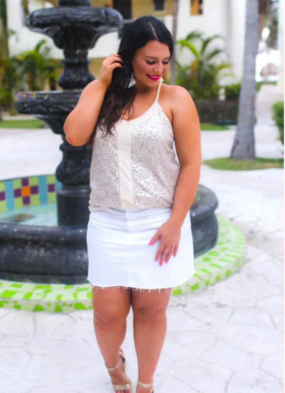 Ashley Sequin Racerback Cami