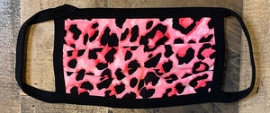 Pink Leopard Print Face Masks