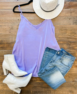 Lilac Satin Cami