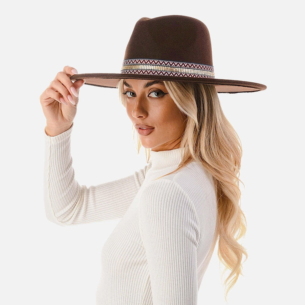 Blair Felt Hat in Brown